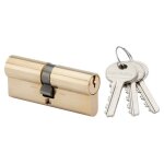 Cylindre europ�en double entr�e 35x65mm laiton sur ptt et edf - ronis - 120751