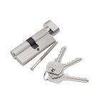 Cylindre de serrure en laiton haut de gamme - inf - 60 mm - a cl� - en applique