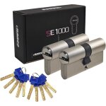 Cylindre de serrure massif avec cl� identique2 pi�cescylindre de serrure 30 / 40 laiton avec 10 cl�s ...