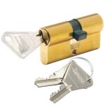 Cylindre de serrure de porte - vachette - v5 - 2 entres - 40mm - niveau de scurit 6