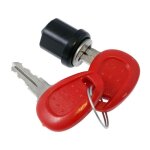 Cylindre de serrure - givi - z140r - rouge - universel - pour top - cases e21 e260 e360