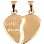 Cyllene fantaisie - pendentif plaqu� or coeur b?
