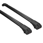Pour dacia duster 2018 - 2023 barres de toit ace - 1 railing porte - bagages de voiture noir