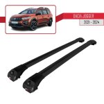 Compatible avec dacia jogger 2021 - 2024 barres de toit ace - 1 railing porte - bagages de voiture noir ...