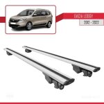 Barres de toit - dacia - lodgy 2012 - 2022 - aluminium - gris - verrouillable