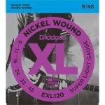 Daddario exl120 jeu de cordes pour guitare lectrique en nickel - super light - 9 - 11 - 16 - 24 - 32 ...