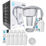 Carafe filtrante - dafi - crystal 2l - verre - 10 cartouches - design �l�gant