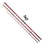 Canne de surfcasting - daiwa - sw s 42 h cf - rouge - q8 60 fm - mixte