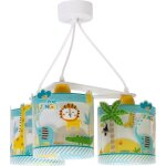Lampe à suspension enfant - dalber - my little jungle - 3 lumières - bleu - dimensions l 39 cm h 20 cm ... Lampe à suspension enfant - dalber - my little jungle - 3 lumières - bleu - dimensions l 39 cm h 20 cm ...