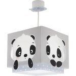 Lampe  suspension enfant - dalber - panda - bleu - l 24 cm - h 215 cm - led