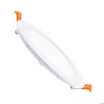 Dalle led 12w ronde superslim coupe � 155 mm 3000k blanc chaud