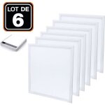 Dalle led 600x600 40w lot de 6 pcs pmma blanc neutre 4000k Dalle led 600x600 40w lot de 6 pcs pmma blanc neutre 4000k