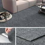 Dalles de moquette autocollantes livelynine 30x30cm antid�rapantes sol gris clair 16 - dalles