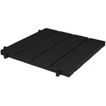 Dalle en plastique - eda - imitation bois - coloris noir - 384 cm