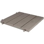 Dalle en plastique - eda - imitation bois - coloris taupe - dimensions 384 cm