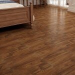 Dalles pvc adhesives yenhome 17 pi�ces bois marron rouge antid�rapantes 90x15cm