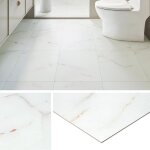 Dalles pvc livelynine 30x30 marbre blanc rose - rev�tement de sol adh�sif