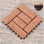 Dalles de sol wpc - virex� - imperm�ables - antid�rapantes - installation embo�table - 30x30 cm