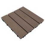 Dalles de terrassebois composite en plastique pelot de 11 pour terrasse et balcon30 * 30cm Dalles de terrassebois composite en plastique pelot de 11 pour terrasse et balcon30 * 30cm