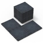 Dalle terrasse clipsable 30x30 cm welltin lot de 36 dalles moquette ext�rieure embo�tables pour balcon ...