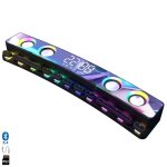 Dam barre de son sh39 bluetooth 5. 4 avec touches m�caniques �cran et lumi�re rgb. batterie de 3600mah. ...