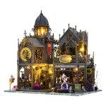 Dam caf�t�ria magique vide. maquette 3d r�aliste avec de nombreux d�tails et des lumi�res led. 30x20x31 ...