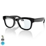 Dam lunettes intelligentes m01 pro cam�ra avec flash de 8 mpx contr�le de musique ia traduction de + ...