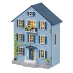 Dam manoir de lencre. maquette 3d avec design de porte ouverte r�aliste et lumi�res led. 10x54x128 cm. ...