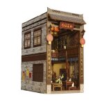 Dam un r�ve de jianghu. nook de livre en bois maquette 3d r�aliste couverture et lumi�res led. 13x202x245 ...