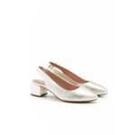 Damart - escarpins ouverts � bout pointu - coloris dor�
