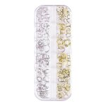 Damily ongles strass accessoires dart dongle de srie creuse gomtrique dor et dargent