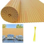 Daromigo canisse en pvc jardin balcon terrasse ? brise - vue et brise - vent stable et facile � couper ...