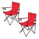 Dasuola lot de 2 chaises jardin pliante rouge noir chaises camping multifonctionnel 50 * 50 * 80cm