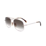 David beckham lunettes de soleil 7004 / s cat. 3 round steel silver / grey