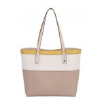 David jones - grand sac main epaule cabas fourre - tout femme cuir multicolore - shopping avec pochette ...
