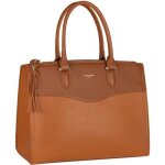 Grand sac � main - david jones - cabas fourre - tout femme cuir pu port� epaule bandouli�re 2 compartiments ...