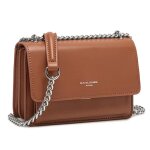 David jones - petit sac bandoulire femme - mini besace cuir pu rigide - sac chanes port epaule - pochette ...