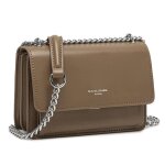 David jones - petit sac bandoulire femme - mini besace cuir pu rigide - sac chanes port epaule - pochette ...