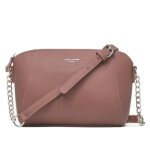 Sac bandouli�re femme - david jones - besace port� epaule - petit sac � main cuir pu - rose