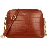 David jones - petit sac bandouli�re femme cuir pu vernis crocodile - sac � main cha�ne dor�e port� epaule ...