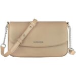 Sac bandoulire femme - david jones - petit sac epaule rectangle cuir pu - sacoche tlphone - beige