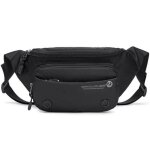 Sac banane - david jones - sac nylon homme - noir