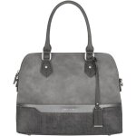 Sac � main - david jones - cabas fourre - tout femme bugatti - sac de ville el�gant - gris