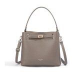 David jones - sac � main seau cuir pu femme - marron taupe