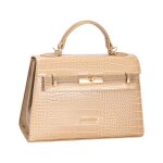David jones paris - sac � main similicuir croco - taille moyenne - 2 compartiments - chic ville soir�e ...