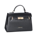 David jones paris - sac � main similicuir croco - taille moyenne - 2 compartiments - chic ville soir�e ...
