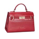David jones paris - sac � main similicuir croco - taille moyenne - 2 compartiments - chic ville soir�e ...