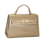 David jones paris - sac � main similicuir croco - taille moyenne - 2 compartiments - chic ville soir�e ...
