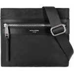 Sacoche homme - david jones - pochette multipoche - nylon - bandoulire epaule rglable - lgant noir ...