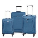 David jones - set 3 valises souples taille extensible 4 roues pivotantes - lot trolley 79 cm - bagage ...